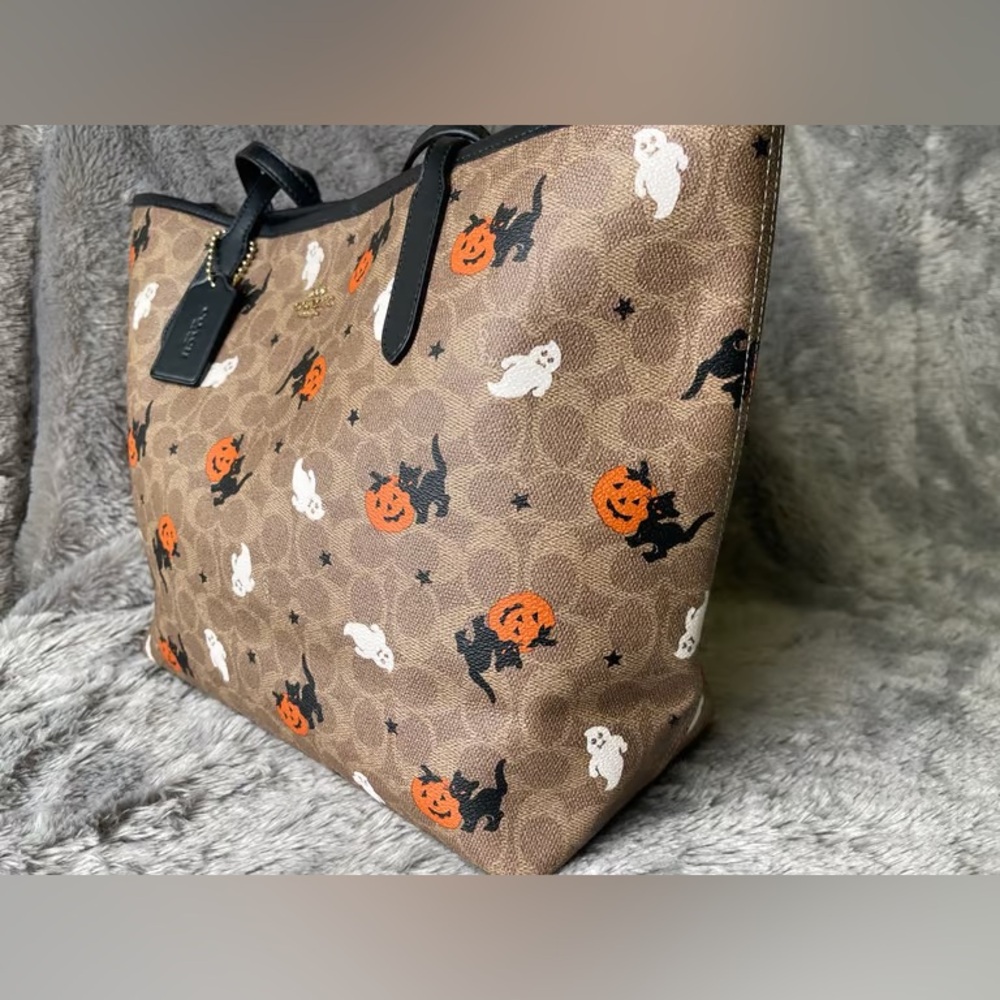 NWT COACH HALLOWEEN PT CITY TOTE CW450 - Picture 2 of 7